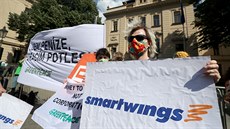 Happening organizace Greenpeace před Úřadem vlády v Praze proti případnému...