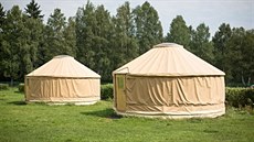 V Camping Lipno Modřín je možné si rezervovat pobyt v jurtě. Přespat v takovém...