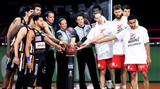 Basketbalisté Bayernu Mnichov a ratiopharmu Ulm ped ligovým zápasem