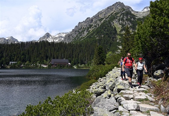 Popradské pleso ve Vysokých Tatrách (13. ervna 2020)