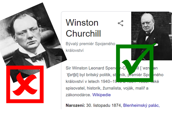 Fotka příliš mladého Winstona Churchilla měla být nahrazena „tradičnější“.