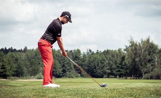 Filip Mrzek pi Gasco Open v Golf Resortu Lázn Bohdane.