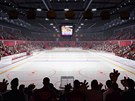 Na hokejová utkání by nová jihlavská aréna mla pojmout 5 600 fanouk, na...
