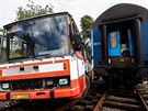 Simulovan� sr�ka vlaku s�autobusem.(17.06.2020)