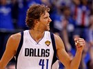 Rok 2011: Dirk Nowitzki z Dallasu slaví ve finále NBA.