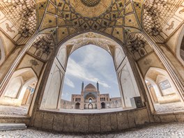 Agha Bozorg mosque in Kashan, Iran