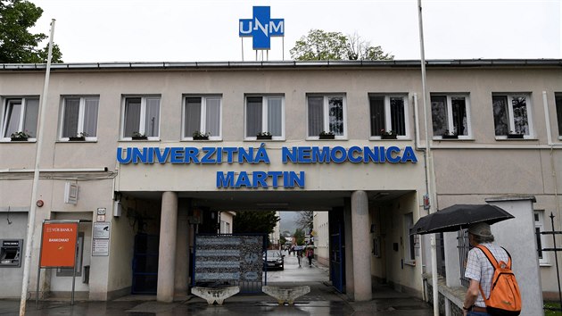 Nemocnice v Martinu, kam byly převezeny oběti útočníka ve Vrútkách. (11. června 2020)