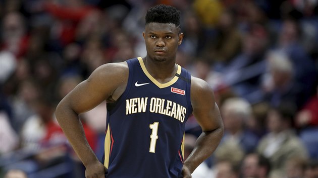 Zion Williamson v dresu New Orleans Pelicans