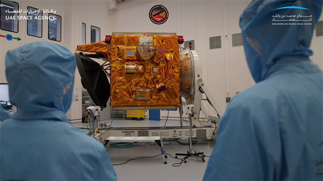 Příprava sondy Spojených arabských emirátů Amal , která poletí k Marsu.