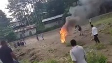 Guatemalského léitele upálili zaiva