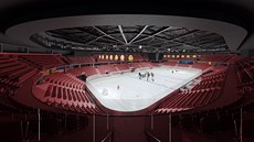 Na hokejové utkání by nová jihlavská aréna mla pojmout 5 600 fanouk, na...