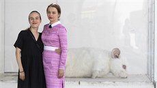 Pavla Beretová a Tereza Ramba na zkou�ce leto�ní verze p�edstavení Meda v Museu...