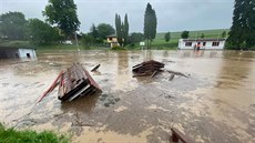 Přívalový déšť v Lupenici na Rychnovsku (18. 6. 2020)