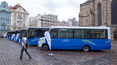 Spolenost Arriva pedstavila na plzeském námstí Republiky nové autobusy....