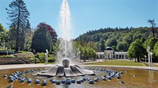 Mariánské Lázn� - zpívající fontána
