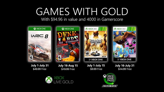 Hry zdarma s Xbox Live Gold