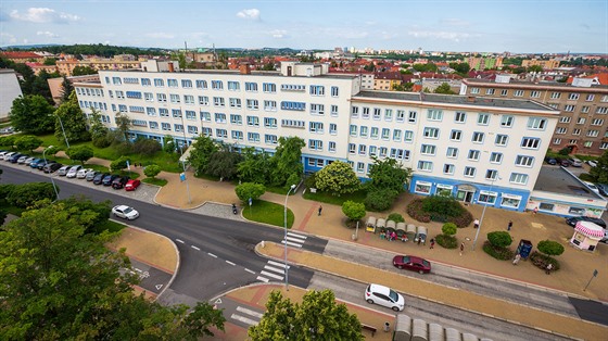 Poliklinika v Plzni na Slovanech. (23. 6. 2020)