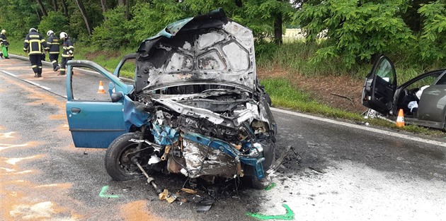 Po elním stetu zaal Fiat Punto hoet.