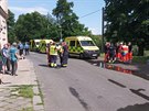 Kvli poru bytu v Prunov, sti Kadan, hasii evakuovali osmnct lid...