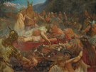 Smrt vikinského bojovníka podle malíe Charlese Ernesta Butlera