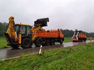 Krajská správa silnic Libereckého kraje zaala istit silnice po sobotní velké...