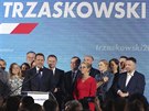 Kandidát na polského prezidenta Rafal Trzaskowski se raduje z postupu do...