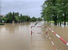 Povodn v Horní a Dolní Rovni. Okolí tam zatopila eka Lodrantka. (29. ervna...