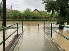 Povodn v Horní a Dolní Rovni. eka Londrantka dosáhla tetího povodového...