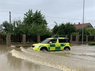 Povodn v Horní a Dolní Rovni. Okolí tam zatopila eka Londrantka. (29. ervna...