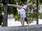 Sportovní gymnastka Aneta Holasová pi pedstavení ásti tokijské olympijské...