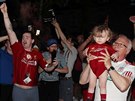 V EUFORII. Fanouci Liverpoolu slaví první titul po ticeti letech, ped...
