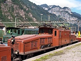 Švýcarská elektrická lokomotiva řady Ce 6/8 II zvaná Krokodýl