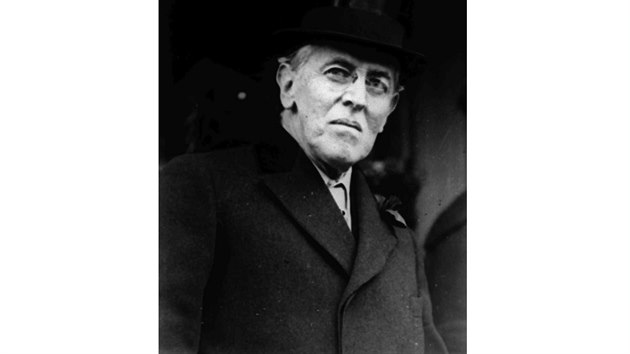 Americk exprezident Woodrow Wilson na snmku z roku 1924