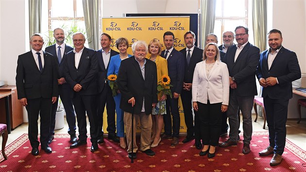 Tisková konference KDU-ČSL u příležitosti představení kandidátů do senátních voleb. (25. června 2020)
