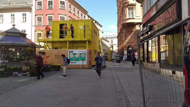 Oprava brněnské hlavní pěší tepny, kterou je Česká ulice v centrum města, se protáhne až do podzimu 2021.