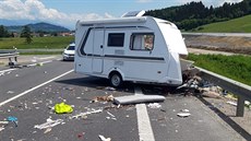 Tragická dopravní nehoda na Slovensku u obce Ivachnová (24. ervna)