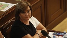 Ministryně financí Alena Schillerová při jednání Sněmovny o zvýšení schodku...