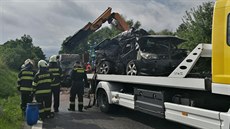 Tragická nehoda na silnici I/35 u obce Libu na Jiínsku. (24. 6. 2020)