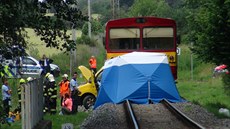 Tragická nehoda vlaku s autem v katastru obce Zápy.(23.6. 2020)