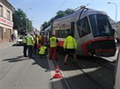 Nehoda tramvaje a dodvky zcela zastavila provoz v brnnsk ulici Milady...