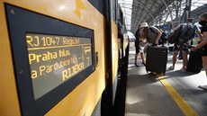 Z Prahy odjídí první vlakový spoj RegioJetu do Chorvatska. (30. ervna 2020)