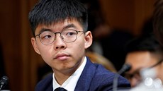 Joshua Wong, v�dce aktivist� na archivním snímku