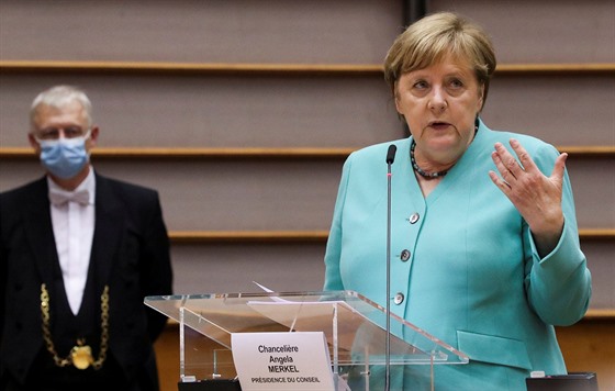 Nmecká kancléka Angela Merkelová v Bruselu pedstavila zásadní cíle...