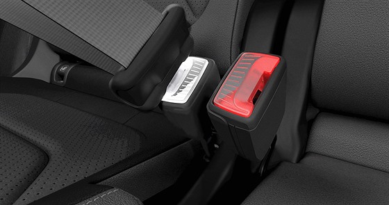 Prosvětlené zámky bezpečnostních pásů má Škoda patentované.