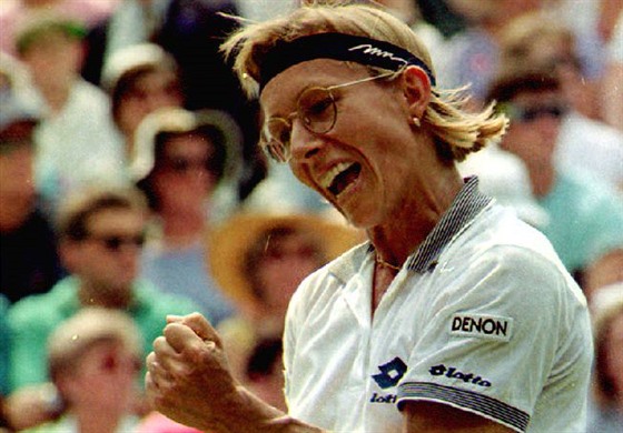 Martina Navrátilová ve Wimbledonu 1992