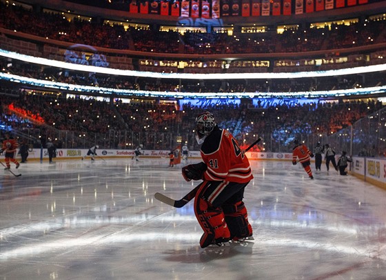 Aréna v Edmontonu, kde by mla vyvrcholit peruená sezona NHL.