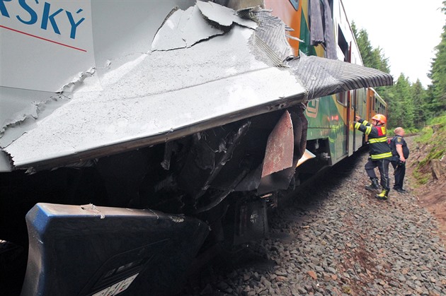 Jsem Němec, chci vyšší odškodné, žádal u soudu muž zraněný při srážce vlaků