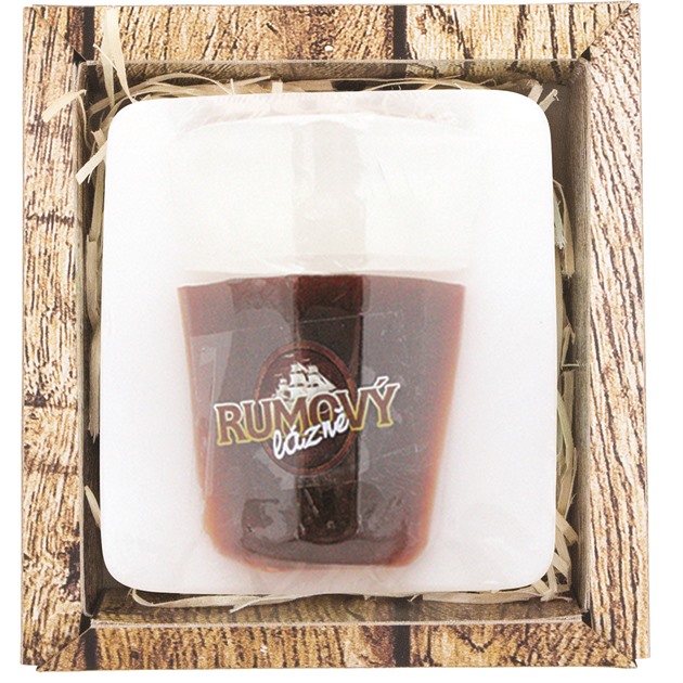 Ručně vyráběné tvarované mýdlo s vůní rumu, cena: 69 Kč Ručně vyráběné tvarované mýdlo s vůní rumu, cena: 69 Kč