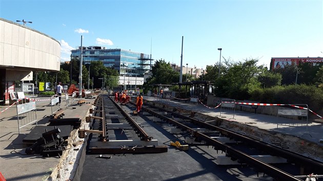 Tramvajová výluka v Praze 10 - Stranicích