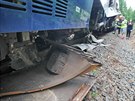 V blízkosti Perninku na Karlovarsku se srazily dva osobní vlaky. (7. ervence...